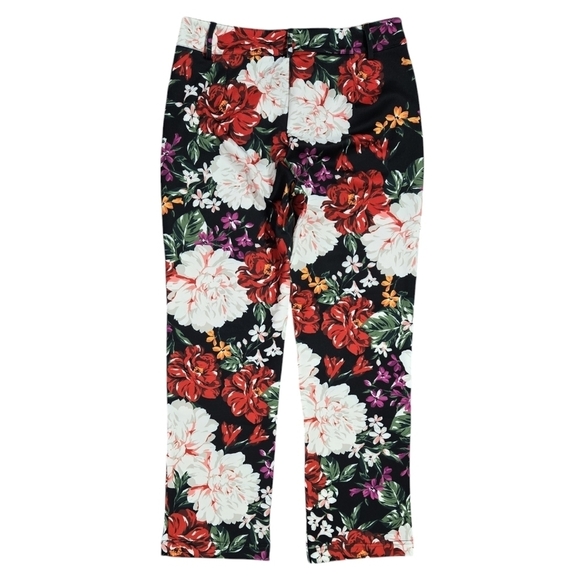 Alexia Admor Diana Floral Scuba Knit Straight Leg Trouser Romantic Wedding Guest - Picture 3 of 10